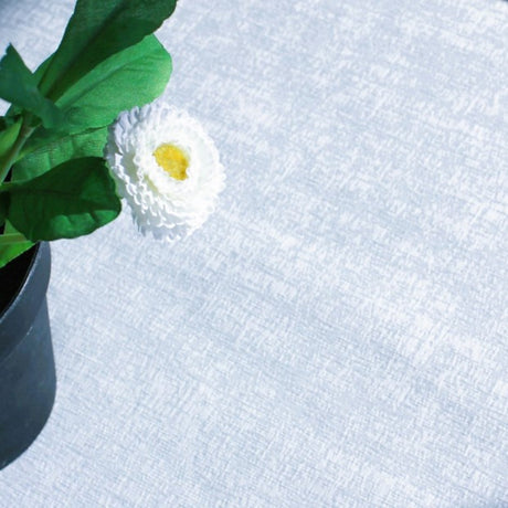 Morillo Luxxus Blanco - Jacquard vævet tekstilvoksdug, 140 cm bred