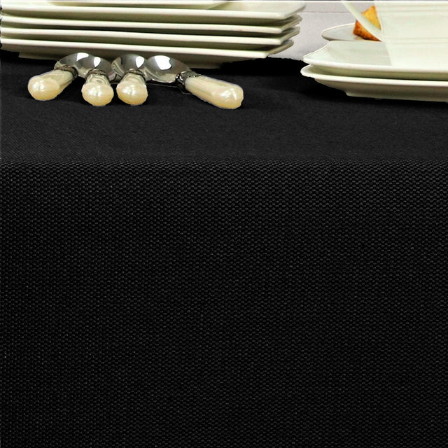 Morissot Black – Ensfarvet tekstilvoksdug med vævet struktur – 180 cm bred