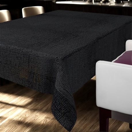 Nordfavn Elegant Black Onyx – Kraftig sort voksdug med dyb struktur, motiv