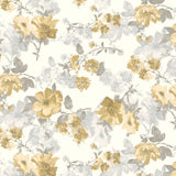 Nordfavn Elisabeth Gul – Voksdug med romantisk blomsterprint, motiv