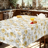 Nordfavn Elisabeth Gul – Voksdug med romantisk blomsterprint