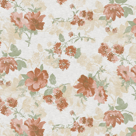 Nordfavn Elisabeth Rosa – Voksdug med romantisk blomsterprint