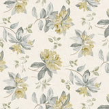 Nordfavn Fruehling Gul – Lys voksdug med blomster i varme forårstoner, motiv