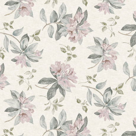 Nordfavn Fruehling Rosa – Lys voksdug med romantisk blomsterudtryk, motiv