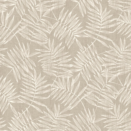 Nordfavn Hojas Beige – Lys voksdug med botanisk bladmønster, motiv