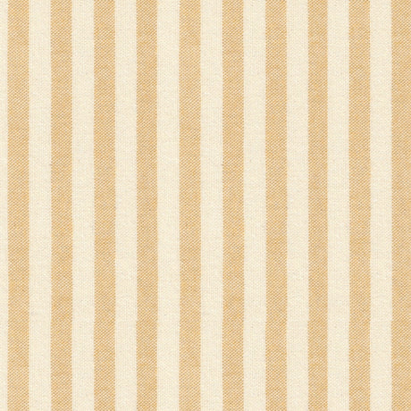 Nordfavn Ibiza Støvet Okker – Stribet tekstilvoksdug i varm gylden tone, motiv
