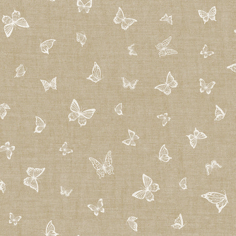 Nordfavn Mariposas Beige – Let og dekorativ voksdug med fine sommerfugle, motiv