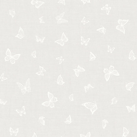 Nordfavn Mariposas Lys Grå – Let voksdug med fine sommerfuglemotiver, motiv