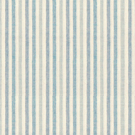 Nordfavn Pitiusa Havblå – Stribet tekstilvoksdug i let nordisk farveskala, motiv