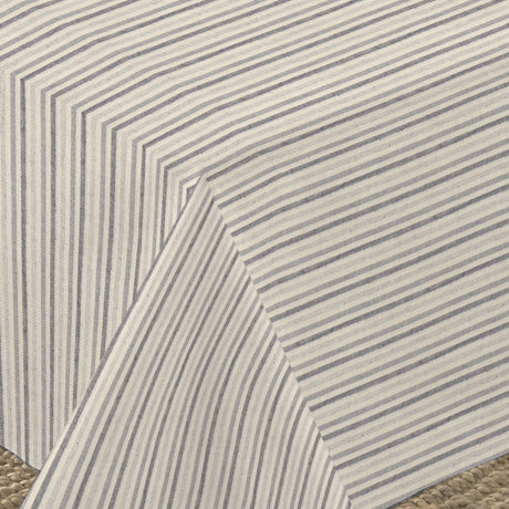 Nordfavn Pitiusa Skifer – Stribet tekstilvoksdug i afdæmpede grå nuancer