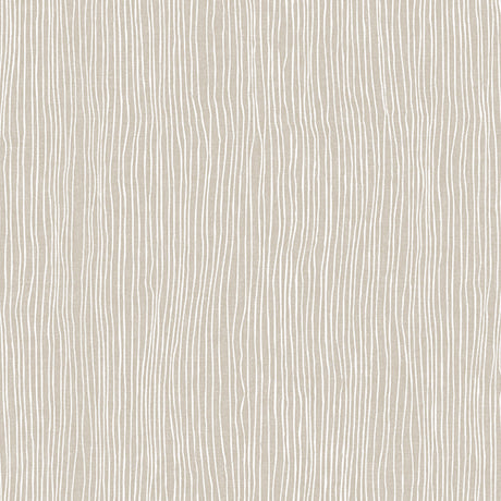 Nordfavn Strange Ways Beige – Enkel voksdug med fine striber i naturtoner, motiv