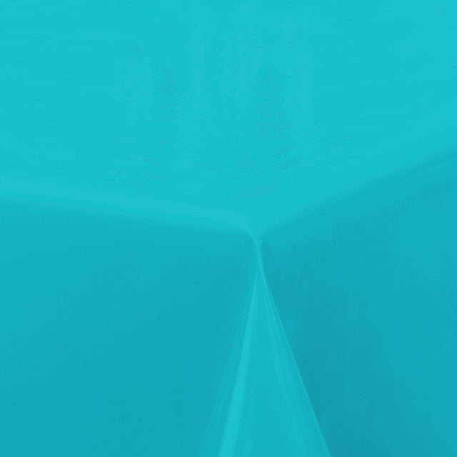 Nordfavn Uni Atoll Blå – Ensfarvet voksdug i frisk turkisblå nuance