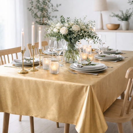 Nordfavn Uni Guld – Ensfarvet voksdug i lys gylden nuance