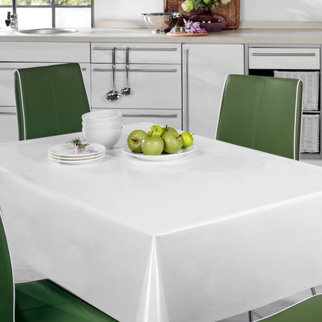 Nordfavn Uni Hvid – Ensfarvet voksdug i klassisk hvid, miljø