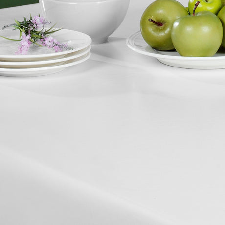 Nordfavn Uni Hvid – Ensfarvet voksdug i klassisk hvid