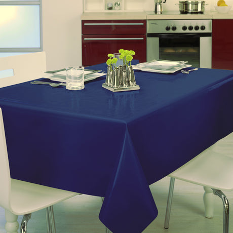 Nordfavn Uni Sailor Blå – Ensfarvet voksdug i dyb blå farve, miljø