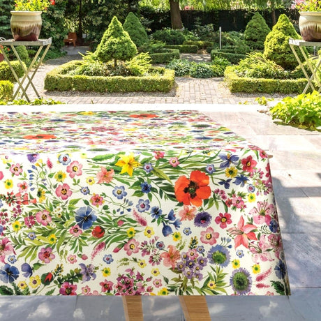 Prato di Fiori Selvatici – Tekstilvoksdug med farverig blomstereng