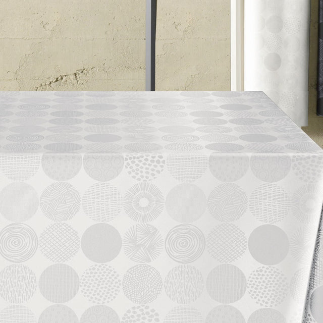 Sampayo Blanco - Jacquard vævet tekstilvoksdug, 180 cm bred