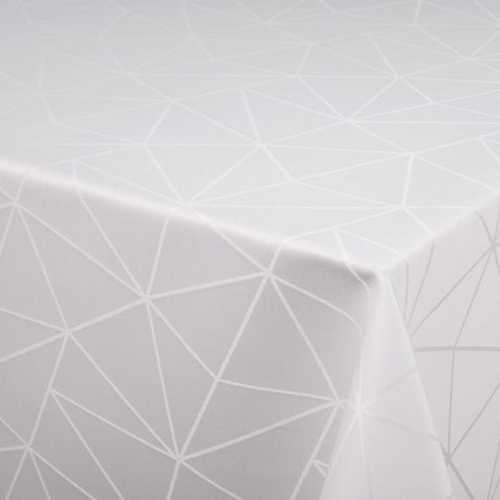 Tilde Hvid fra Engholm – Klassisk damaskdug 160 x 370 cm