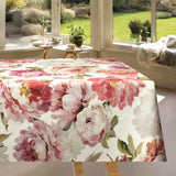 Un Paradiso di Peonie Blanco – Tekstilvoksdug med bonderoseblomster, miljø