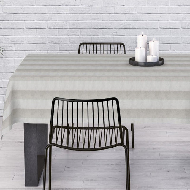 Welss Lino beige - Jacquard vævet tekstilvoksdug 180 cm bred